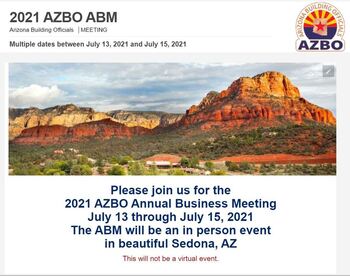 2021 AZBO ABM - Arizona Building Officials - AZBO