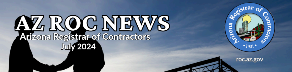 ROC Newsletter (July) - Arizona Building Officials - AZBO